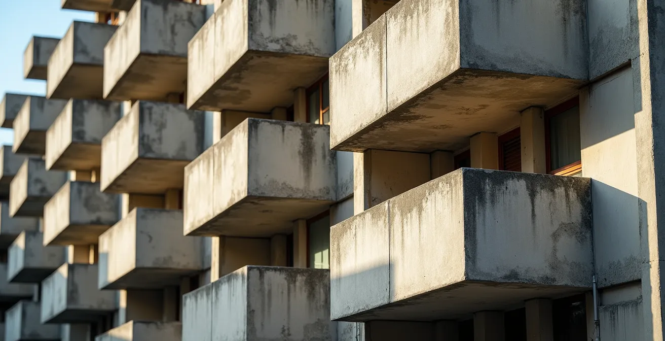 Complexe d'habitation Habitat 67 à Montréal, architecture brutaliste emblématique